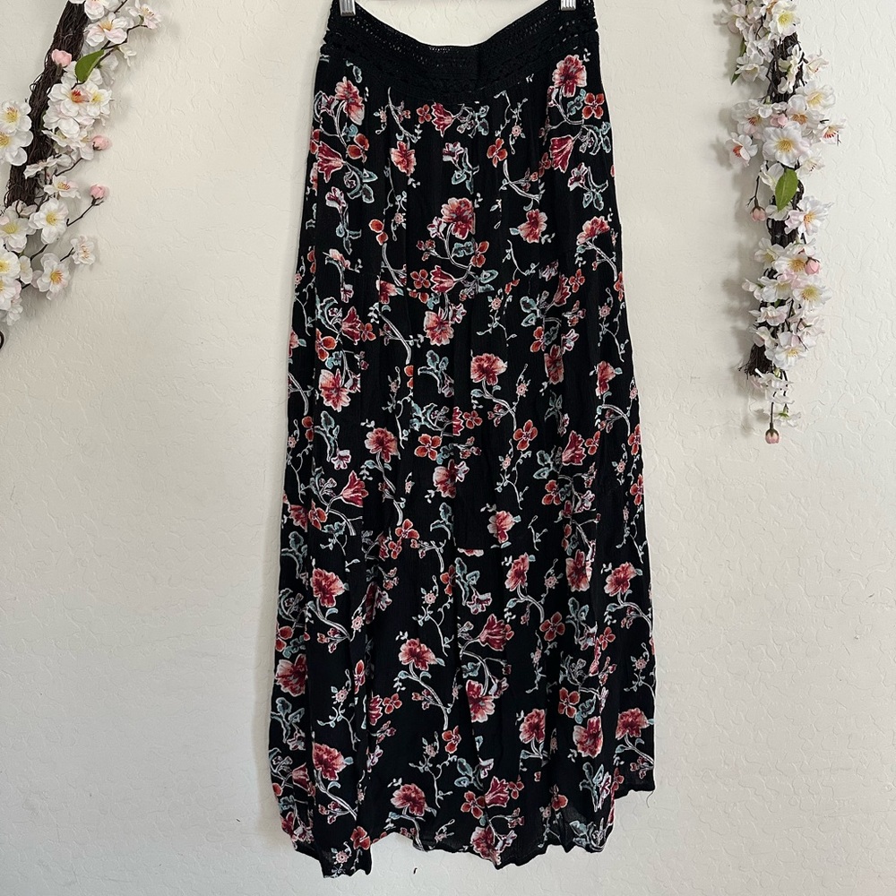 Floral maxi skirt
